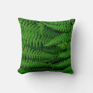coussin vert uni