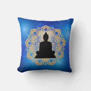 Coussin Vesak Day Bouddha et Mandala Vaisakha Purnima