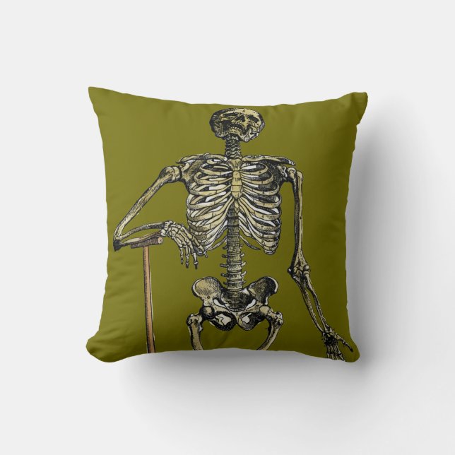 Coussin Vesalius : Système squelettique (Recto)