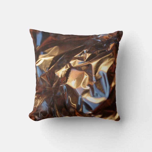 Coussin Veste en cuir noir et bleu (Recto)