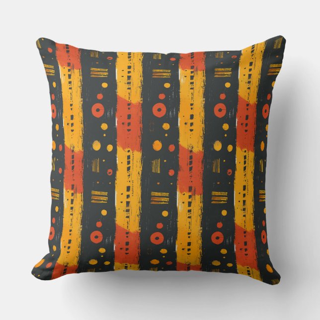 Coussin Vêtements de boue africaine (Recto)