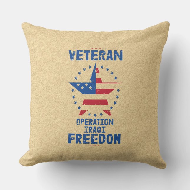 Coussin Veteran- Operation Iraqi Freedom (Recto)