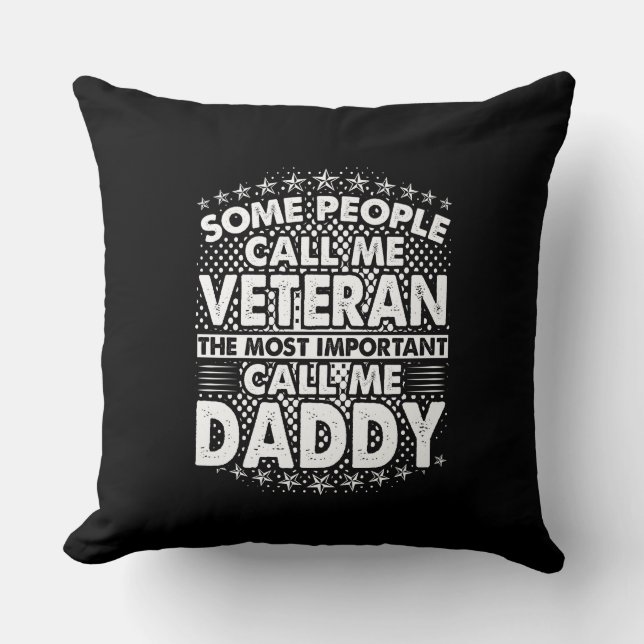 Coussin Vétéran papa (Recto)