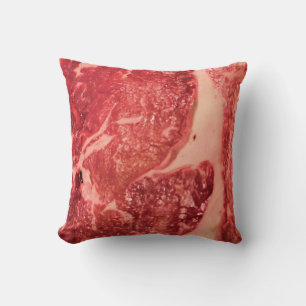 Coussin Viande Rouge Crue de Qualité Supérieure   Photo Ma