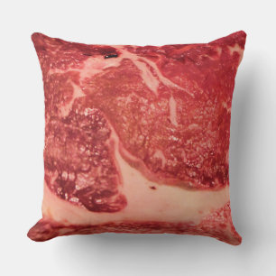Coussin Viande Rouge Crue de Qualité Supérieure Photo Ma