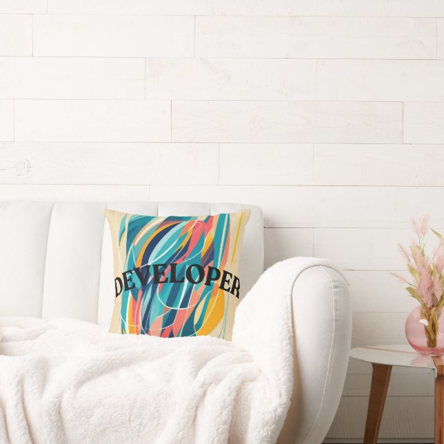 Coussin Vibe Abstraite du développeur (Canapé)