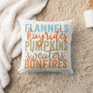 Coussin Vibes d'automne amusantes