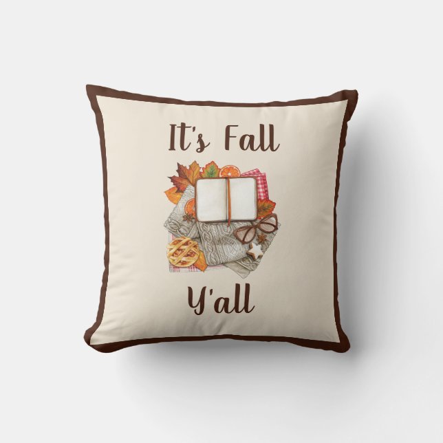 Coussin Vibes d'automne - Ferme Décor d'automne (Recto)