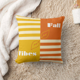 Coussin Vibes d'automne Jaune et orange pour le confort d'