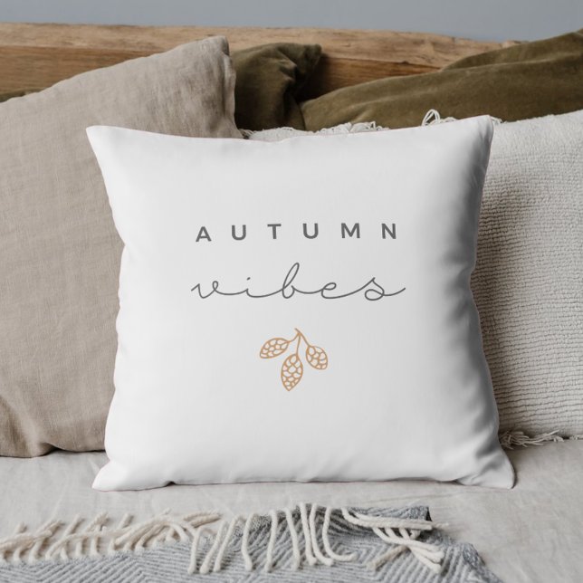 Coussin Vibes d'automne minimalistes modernes (Créateur téléchargé)