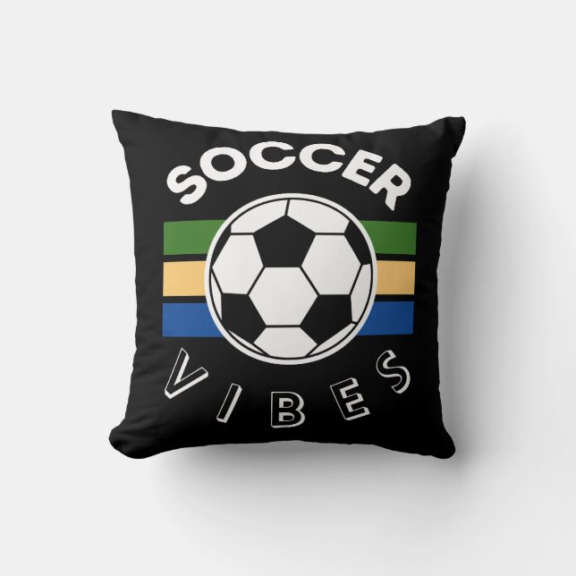 Coussin Vibes de football (Recto)