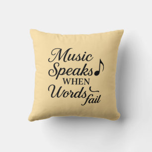 Coussin Vibes de musique vintage – Sélections de médiators