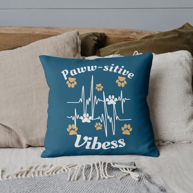 Coussin Vibes De Pâtes De Chat Bouddles Sur Cute Modern Fu (Créateur téléchargé)
