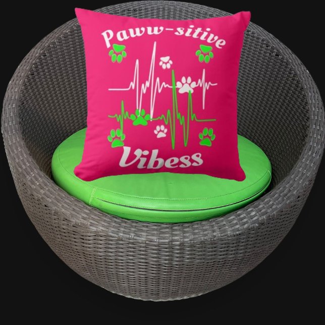 Coussin Vibes De Pâtes De Chat Bouddles Sur Cute Moderne F (Créateur téléchargé)