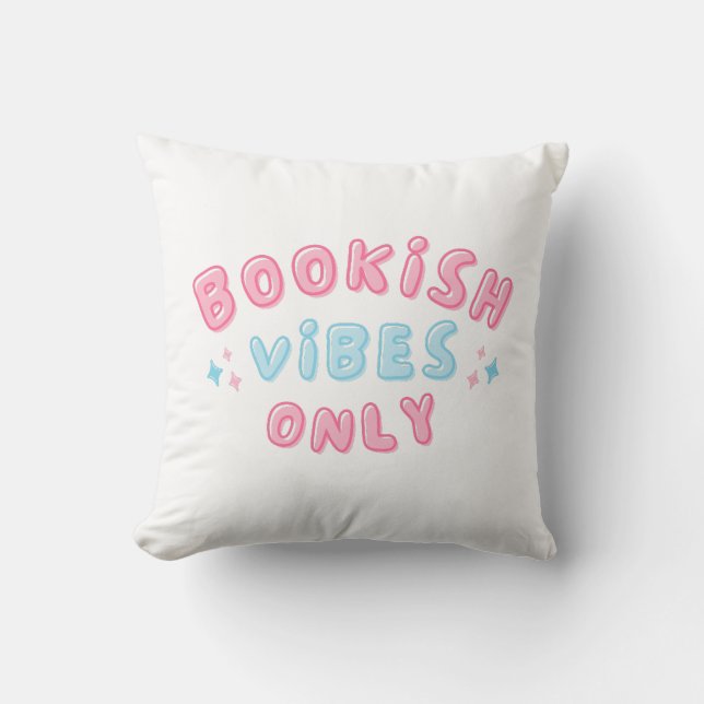Coussin Vibes de réservation seulement une jolie typograph (Recto)
