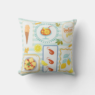 Coussin Vibes d'été méditerranéennes