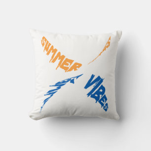 Coussin Vibes d'été : Soleil, Amusement & Bons Temps