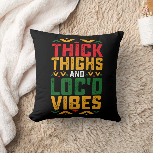 Coussin Vibes Locaux Épais du 18ème siècle Africain Améric (Couverture)