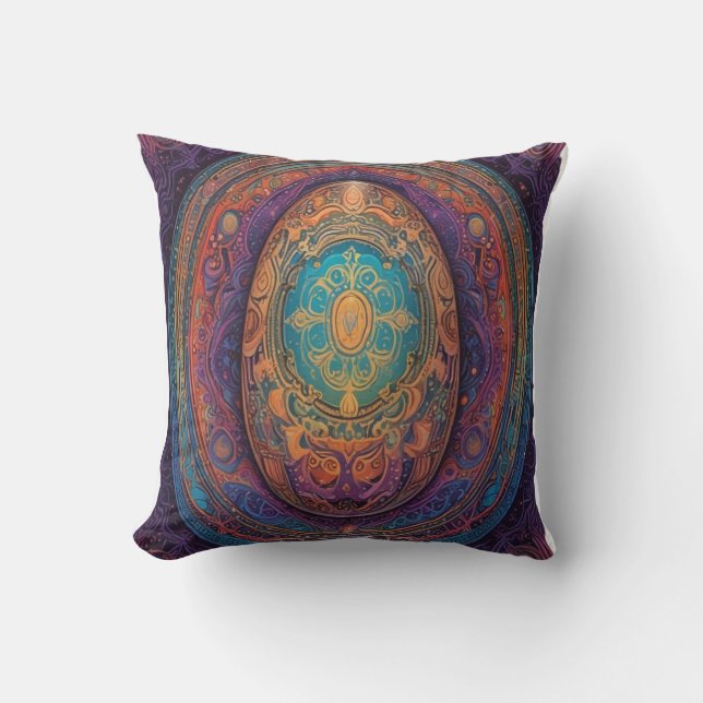 Coussin Vibes Oeufs Uniquement - Conception Pâques Joueuse (Recto)