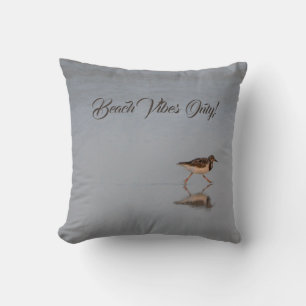 Coussin Vibes Plage Seulement Avec Sandpiper Courir Photo