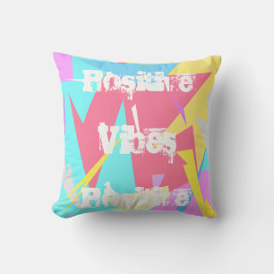 Coussin Vibes positives Art Abstrait Pastel Cushion Coussi