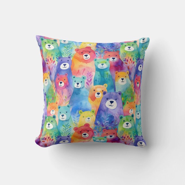 Coussin Vibrant bears (Recto)