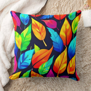 Coussin Vibrant Feuilles d'automne Motif