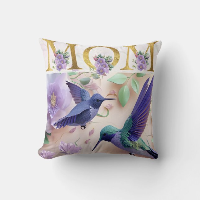 Coussin Vibrant Maman Design Floral (Recto)