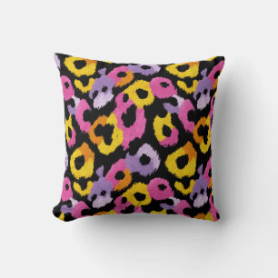 Coussin Vibrant Poster de animal Cheetah Retro Glam élégan