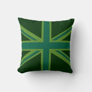 Coussin Vibrant Union Jack Turquoise