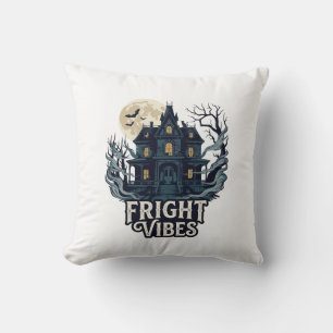 Coussin Vibrations d'effroi Halloween Maison hantée pleine