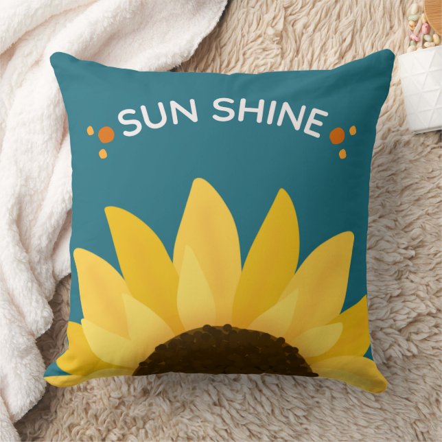 Coussin Vibrations florales de tournesol  (Couverture)