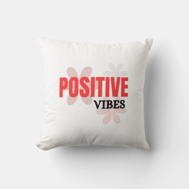 Coussin Vibrations Positives – Énergie Bonne Fleur Inspira (Recto)