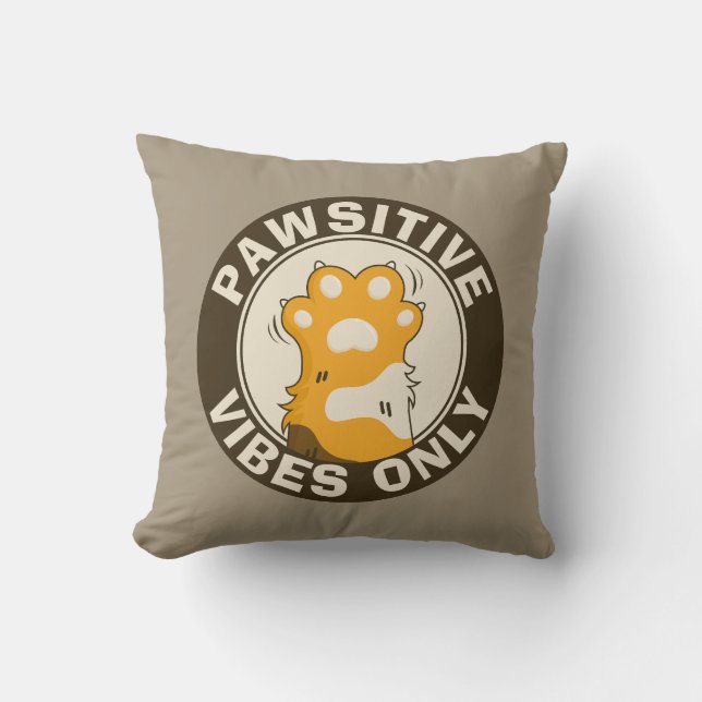 Coussin Vibrations positives uniquement Patte de chat mign (Recto)