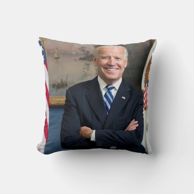 Coussin Vice-président Vintage Joe Biden Portrait (Recto)