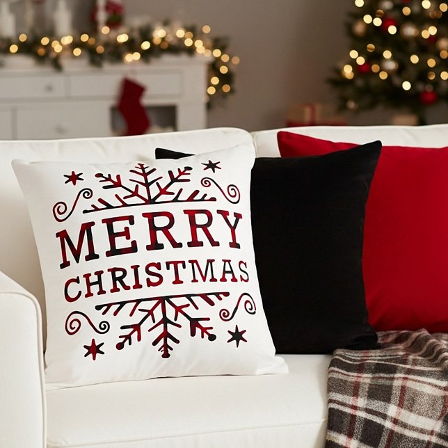 Coussin Vichy Joyeux Noël (Créateur téléchargé)