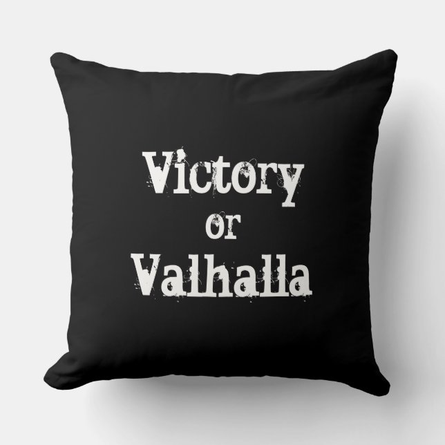 Coussin Victoire ou cadeau Valhalla (Recto)