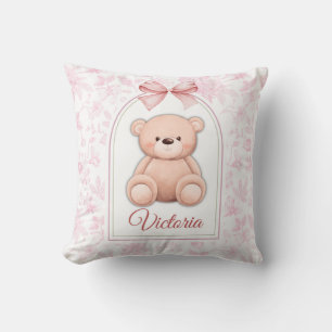 Coussin Victoria Conception personnalisée d'ours en pelu