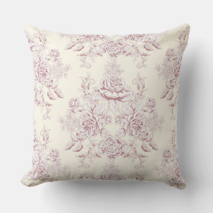 Coussin Victorian,soft yellow, soft pink,floral,pattern,vi