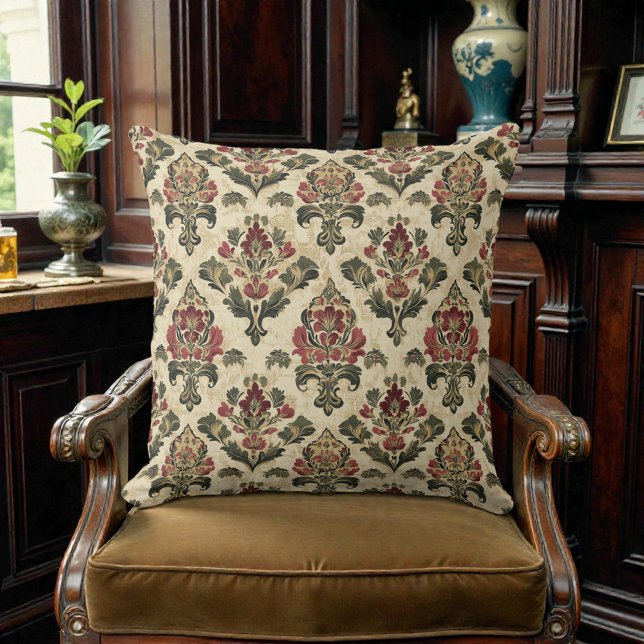 Coussin Victorian Vintage Floral (Créateur téléchargé)