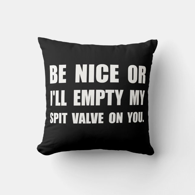 Coussin Videz ma valve de broche (Recto)