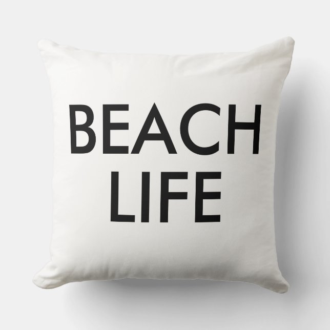 Coussin Vie de plage Cadeau de sauvetage (Recto)