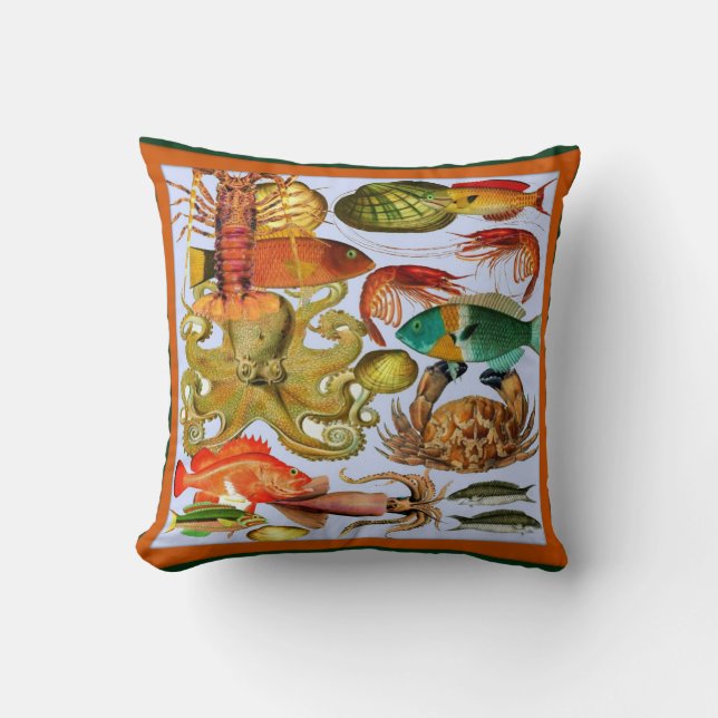 Coussin Vie marine (Recto)