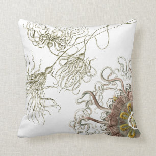 Coussin Vie marine de cru de Haeckel