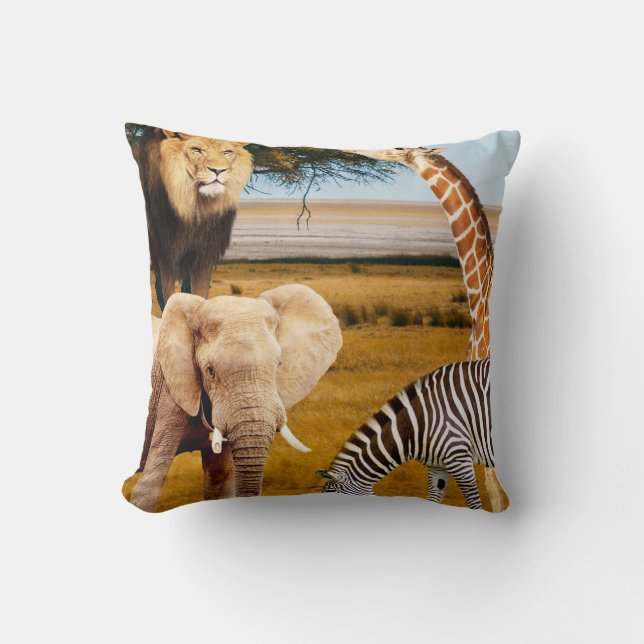 Coussin Vie Sauvage. (Recto)