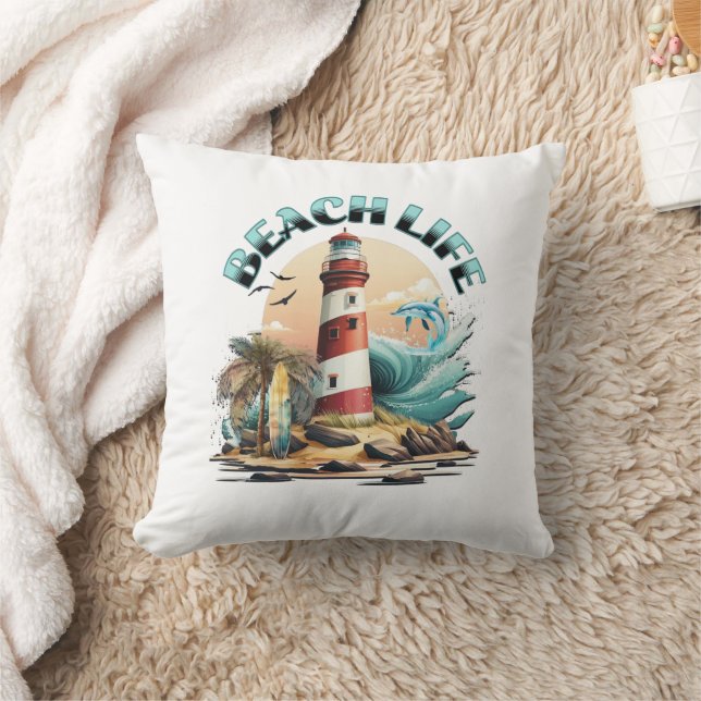Coussin Vie sur la plage (Couverture)