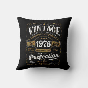 Coussin Vieilli à la perfection Vintage 1976 Anniversaire