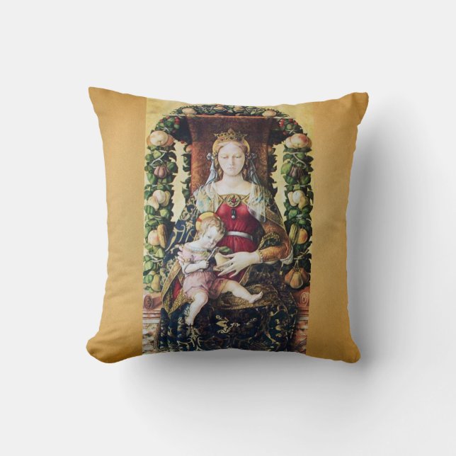 Coussin VIERGE AVEC ENFANT par Carlo Crivelli Parchment (Recto)
