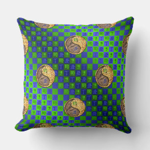 Coussin Vierge & Bœuf de Feu