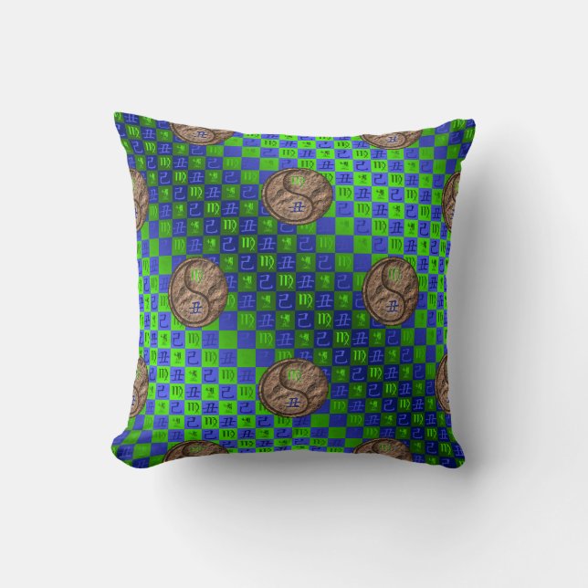 Coussin Vierge & Boeuf de Terre (Recto)